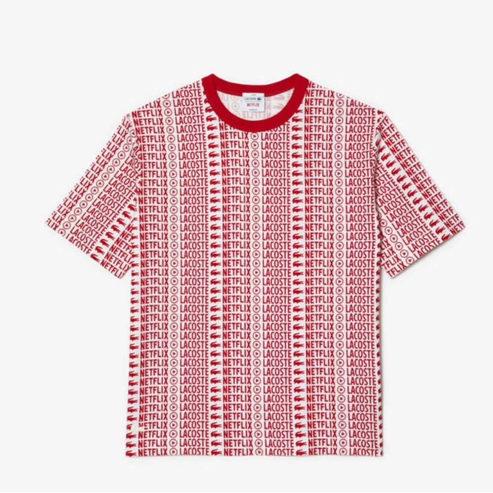 UNISEX Lacoste X Netflix Loose Fit Printed T-shirt